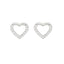 Cercei Argint Hearts cu Pietre Zirconia