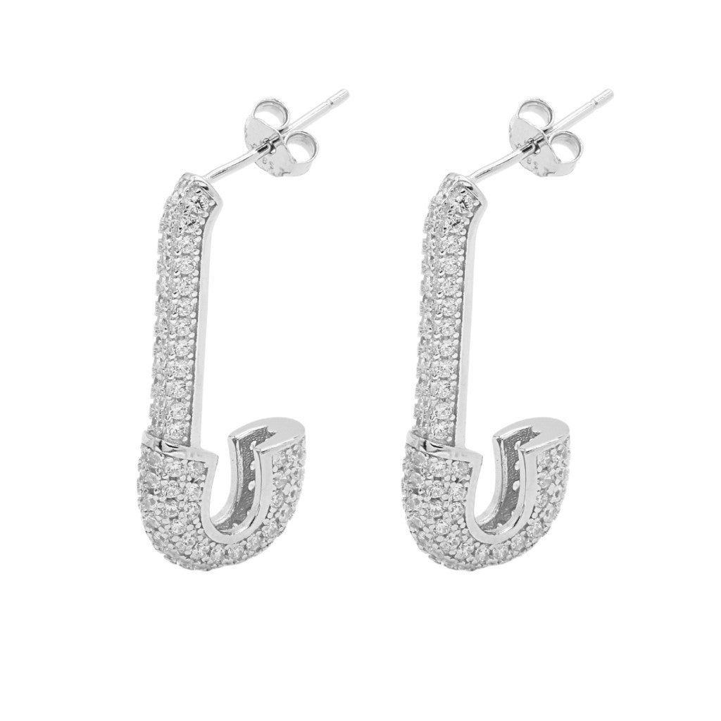 Cercei Argint Huggie Hoops