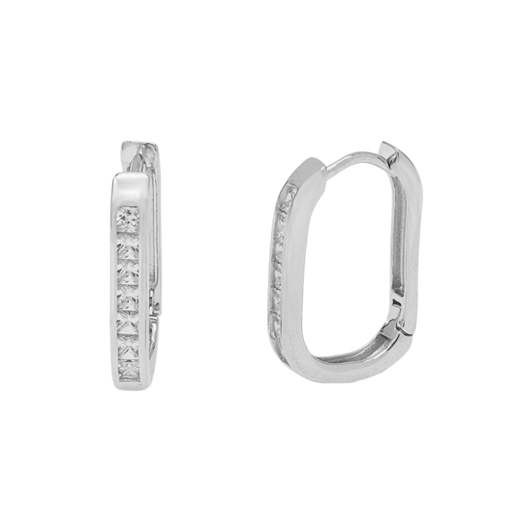 Cercei Argint Huggie Hoops
