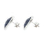 Cercei Argint Inima Royal Blue