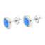 Cercei Argint Magic Blue