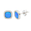 Cercei Argint Magic Blue