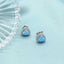 Cercei Argint Opal Heart