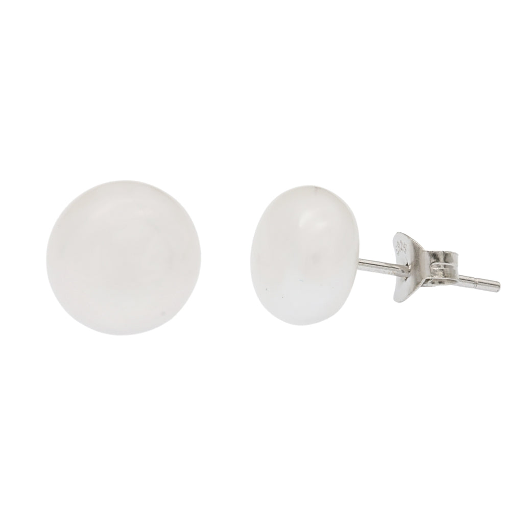 Cercei Argint Perla Mare 9mm