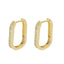 Cercei Argint Placat cu Aur Huggie Hoops