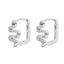 Cercei Argint Snake cu Pietre Zirconia