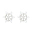Cercei Argint Snowflake cu Zirconii