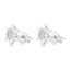 Cercei Argint Snowflake cu Zirconii