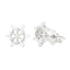 Cercei Argint Snowflake cu Zirconii