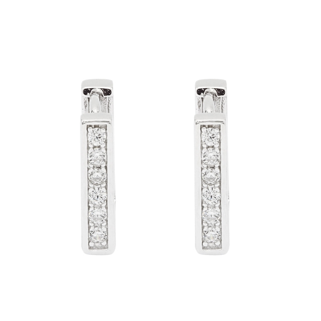 Cercei Argint Square Hoops