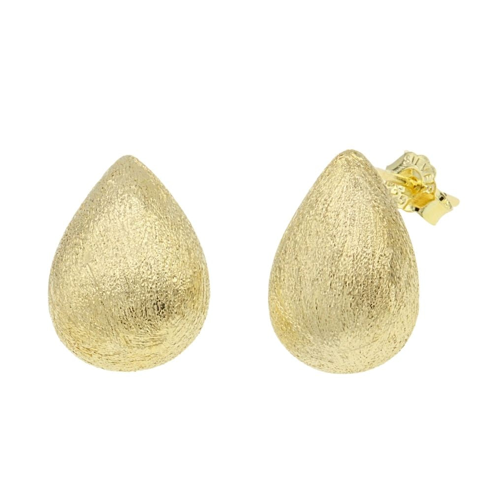 Cercei Argint Tear Drop Texturati