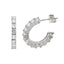 Cercei Argint Tennis Round Shape
