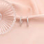 Cercei Argint Texturized Hoops