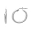 Cercei Argint Texturized Hoops
