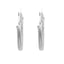 Cercei Argint Texturized Hoops