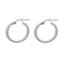 Cercei Argint Texturized Hoops