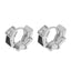 Cercei Argint Veriga Black Stone