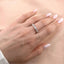 Inel Argint Placat cu Aur Roz Eternity Hearts