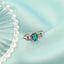 Inel Argint Rainbow Solitaire cu Pietre Zirconia