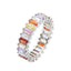 Inel Argint Tennis cu Pietre Multicolore