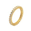 Inel Argint Tennis Placat cu Aur 2 mm