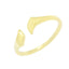 Inel Argint Placat cu Aur Bold