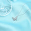 Lant Argint Butterfly cu Pietre Zirconia