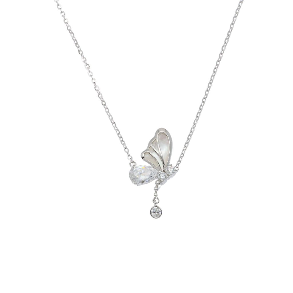 Lant Argint Dainty Butterfly