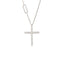 Lant Argint Modern Cross cu Pietre Zirconia