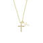 Lant Argint Placat cu Aur Double Cross
