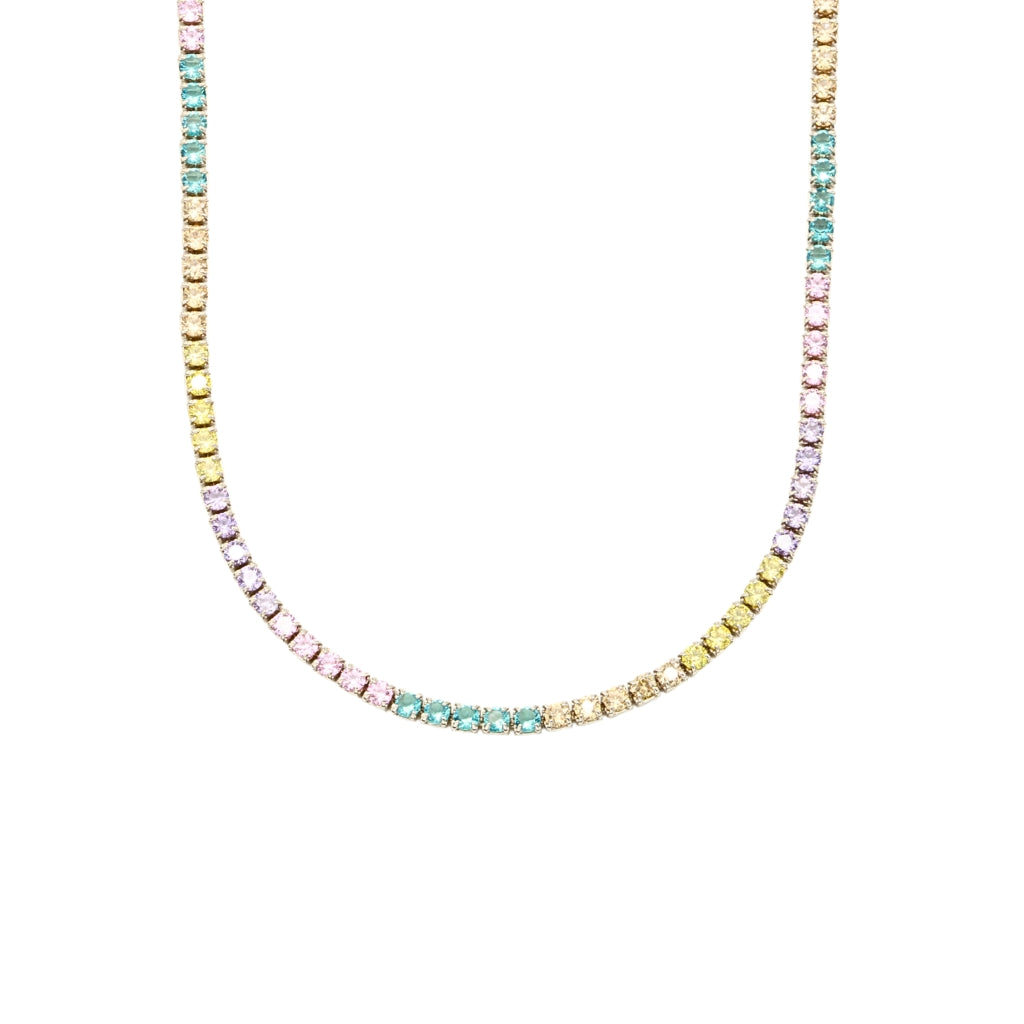 Lant Argint Tennis 2mm Rainbow