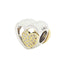 Talisman Argint Placat cu Aur pentru Bratara Lovely Hearts