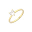 Inel Solitaire Aur 14k Heart Shape