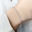 Bratara Aur Alb 14k cu Pietre Albe 1 mm