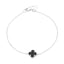 Bratara Aur 14k Floare cu Onix