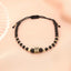 Bratara Aur 14k din Snur cu Onix si Pietre Negre