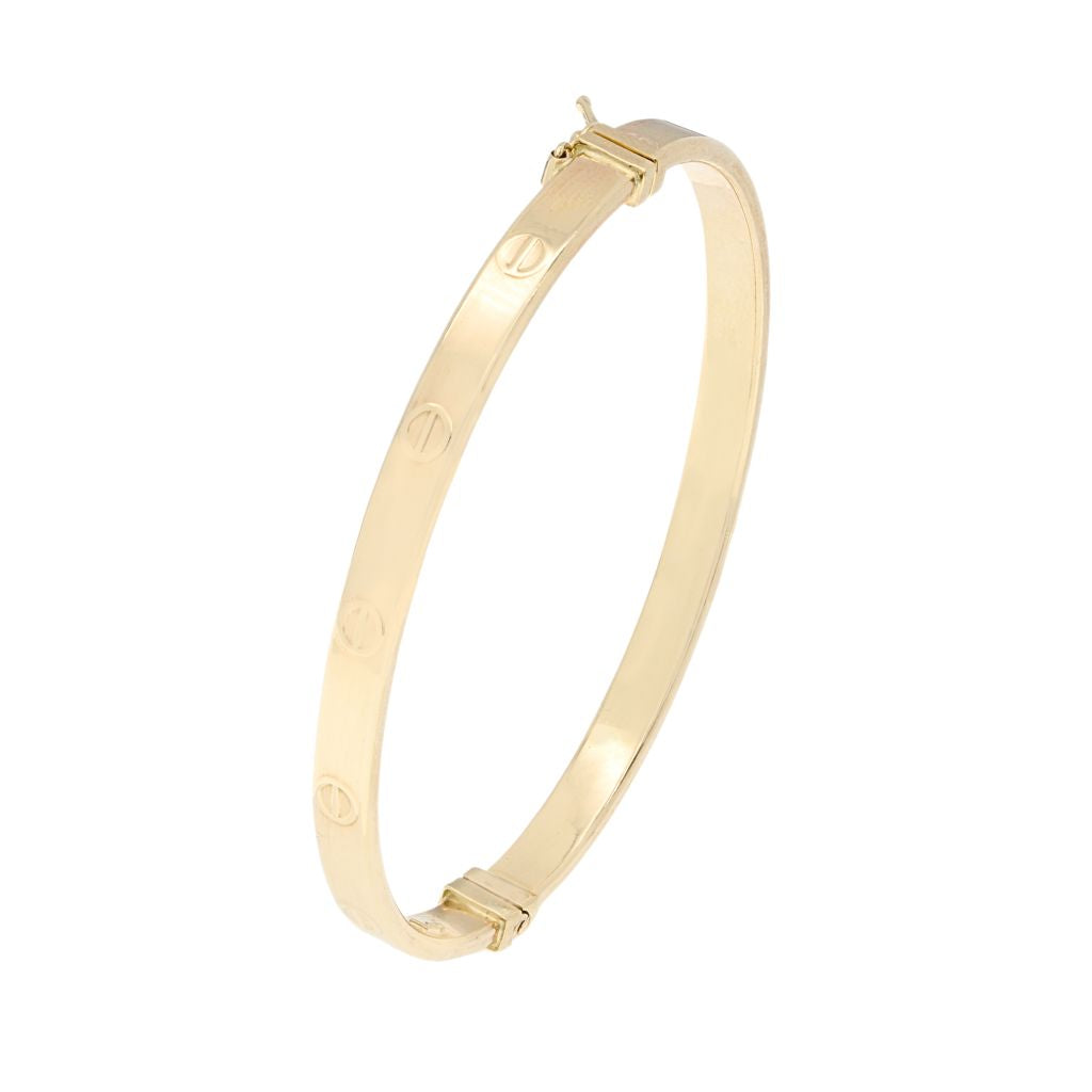 Bratara Aur 14k Fixa cu Nituri