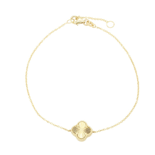 Bratara Aur 14k Floare cu Striatii