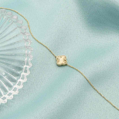 Bratara Aur 14k Floare cu Striatii
