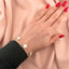 Bratara Aur 14k Flori cu Email 1 cm