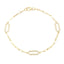 Bratara Aur 14k Paperclip cu Zirconii