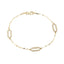 Bratara Aur 14k Paperclip cu Zirconii