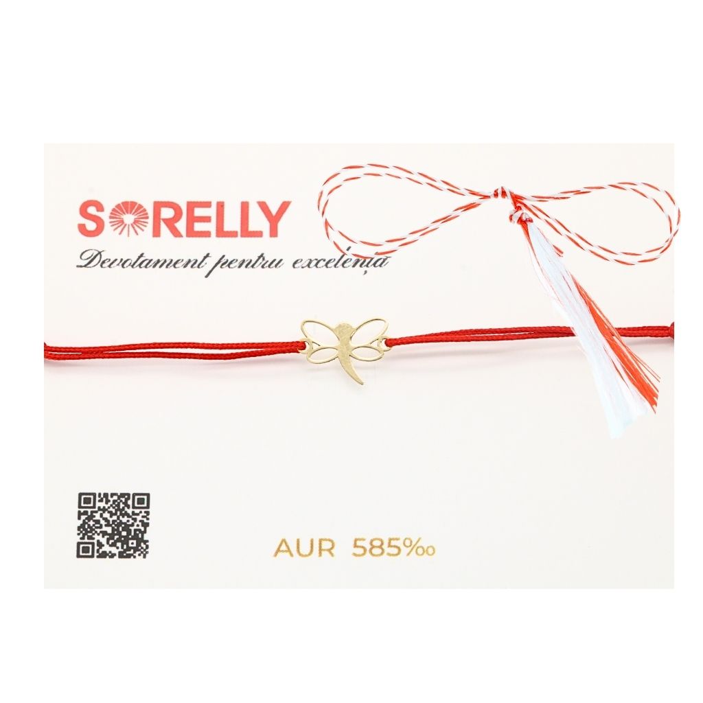 Bratara Aur 14k Snur Libelula