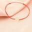 Bratara Aur 14k Snur Rosu Litera N