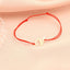Bratara Aur 14k Snur Rosu Litera V