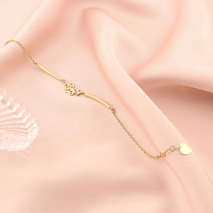 Bratara Aur Galben si Alb 14k Fluture