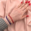 Bratara Snur cu Bile Aur 14k si Cristal Cubic Roz