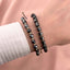 Bratara Snur cu Bile Aur 14k si Hematit Fatetat 6mm