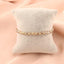 Bratara Snur Unisex Bile Aur 14k si Cristal Fumuriu