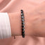 Bratara Snur Unisex Bile Aur 14k si Hematit Wavy Link